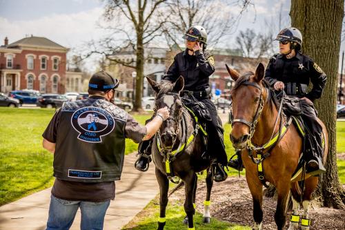 Mounted Unit greets community members