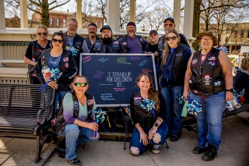 BACA and Bikers Unbroken leave messages of inspiration