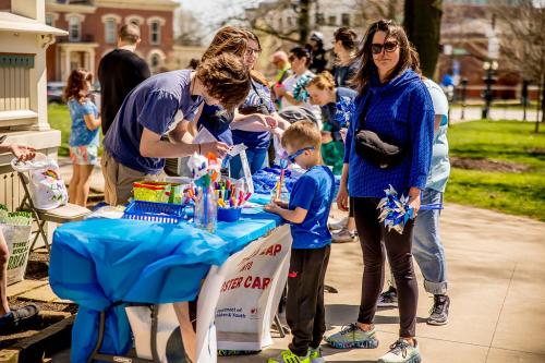 Medina County Job and Family Services Pinwheel Craft