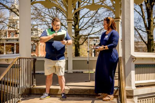 Aaron Harrison presents Proclamation