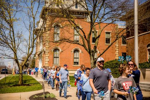 Families on Pinwheel Walk