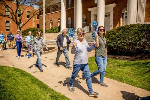 Community Members at Pinwheel Walk