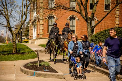 Mounted Police Pinwheel Walk